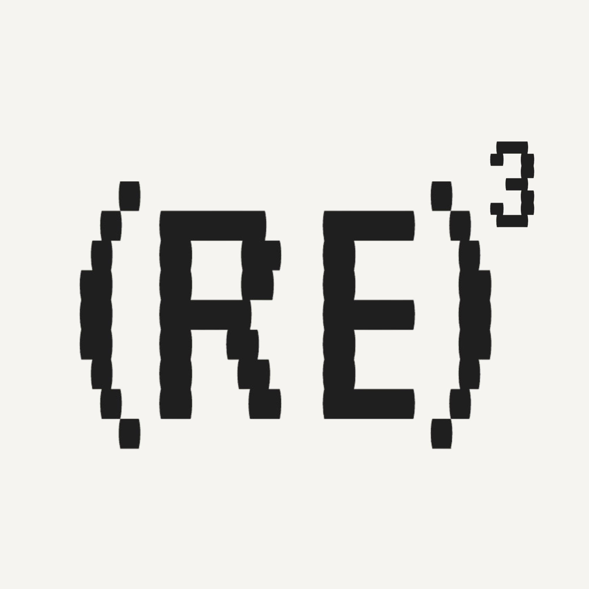 (RE)³ 像素 Logo